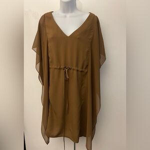 REMAIN brown short kaftan coverup dress Medium